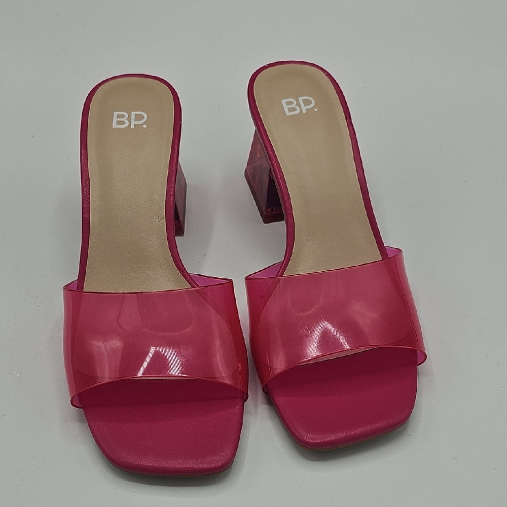 BP Women's Vibrant Pink Heeled Slides